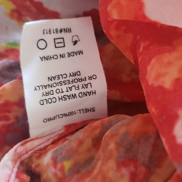 SOLD,- NWT - Anthropologie Tracy Reese Ruffled Floral Blouse - Picture 5 of 5